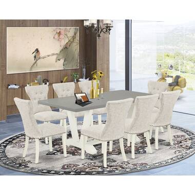 Solid wood 8 seater dining table hot sale